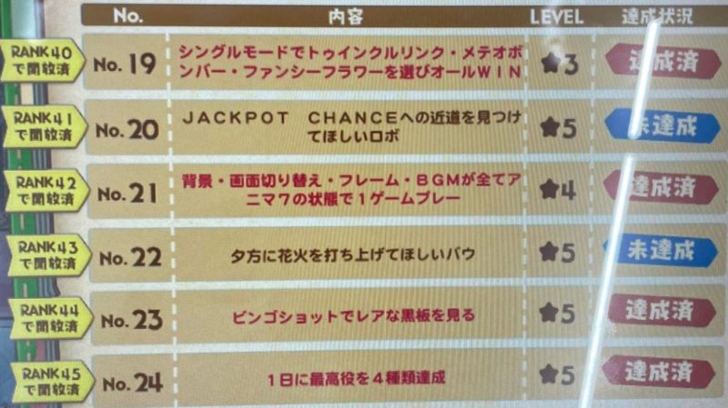 アニマロッタのSPクエストNo.19~24