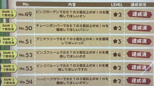 アニアロッタのアニマクエストNo.49~54